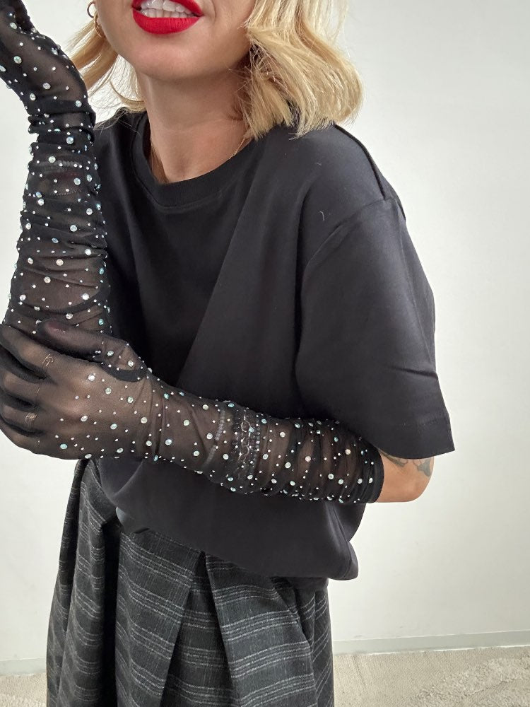 GUANTI TULLE STRASS NERO;GUANTI TULLE STRASS NERO;GUANTI TULLE STRASS NERO;GUANTI TULLE STRASS NERO;GUANTI TULLE STRASS NERO