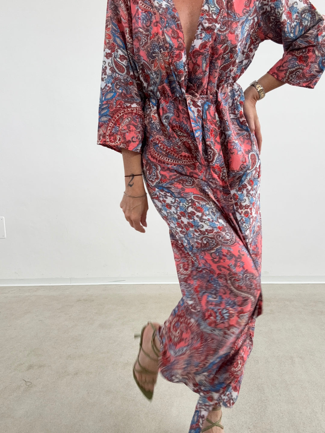 JUMPSUIT DELHI BIANCO/FRAGOLA