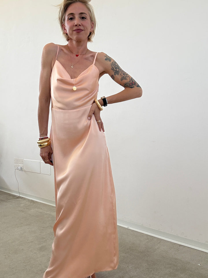 ABITO VANINA SATIN PESCA
