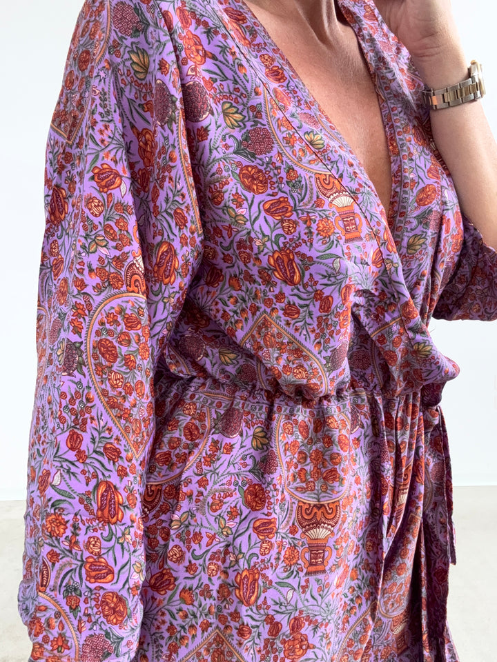 JUMPSUIT DELHI VIOLA/RUST