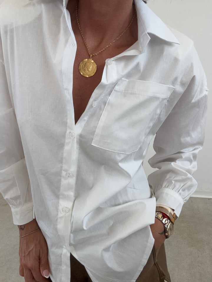 CAMICIA SPALLINE BIANCA