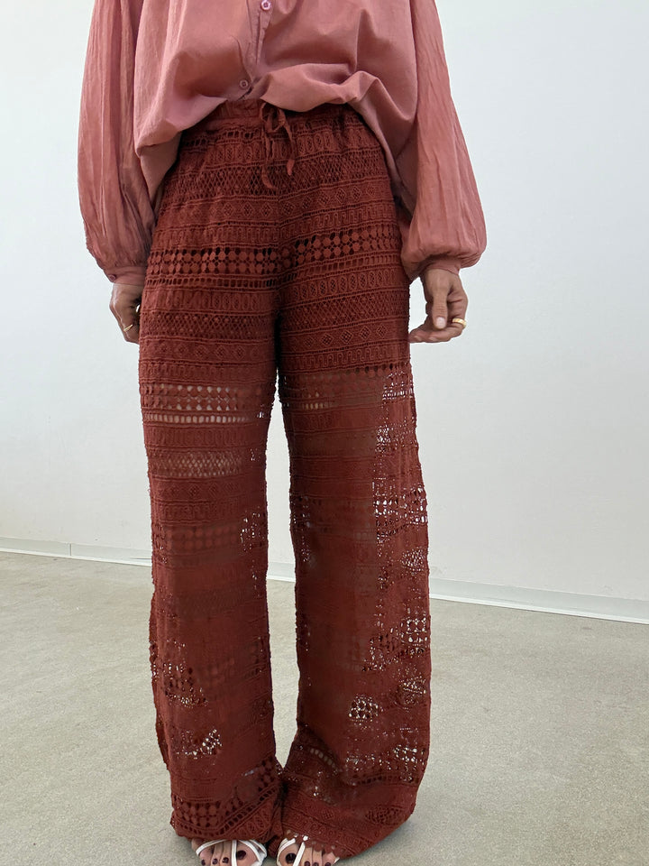 PANTALONE CROCHET MATTONE