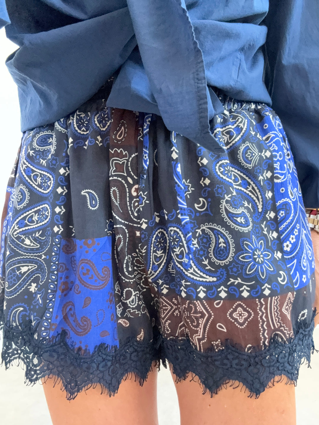 BERMUDA MIX PIZZO BANDANA BLUETTE