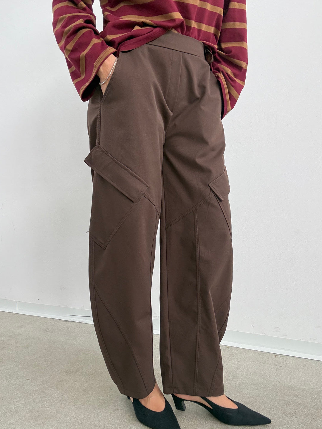 PANTA BRIGITTE CARGO CIOCCOLATO
