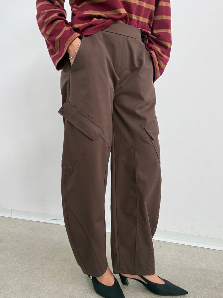 PANTA BRIGITTE CARGO CIOCCOLATO