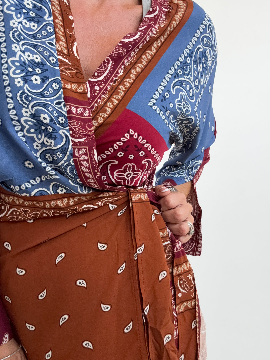 ABITO PORTAFOGLIO MIX BANDANA RUGGINE