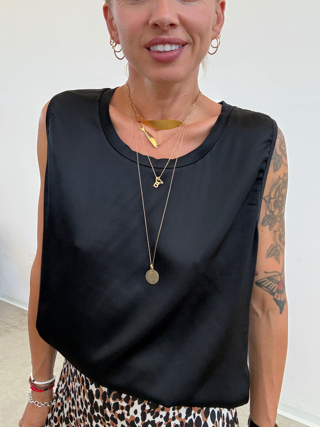 CANOTTA SATIN NERO
