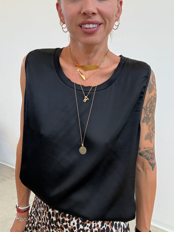 CANOTTA SATIN NERO