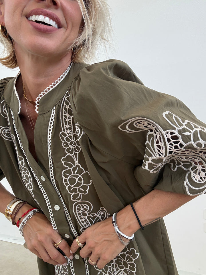 CAMICIA LUISA RICAMO MILI