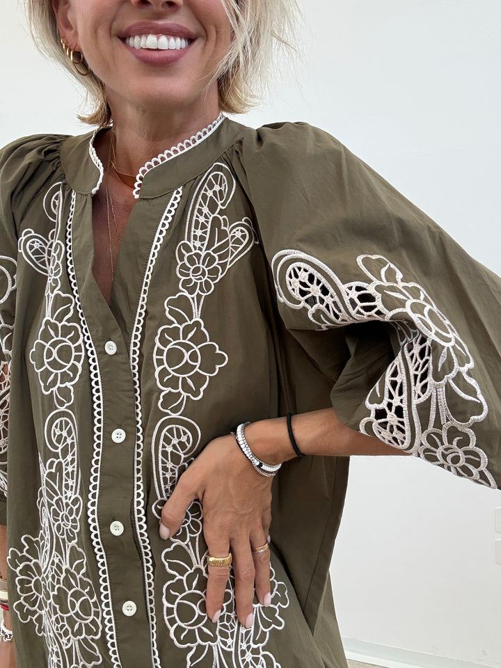 CAMICIA LUISA RICAMO MILI
