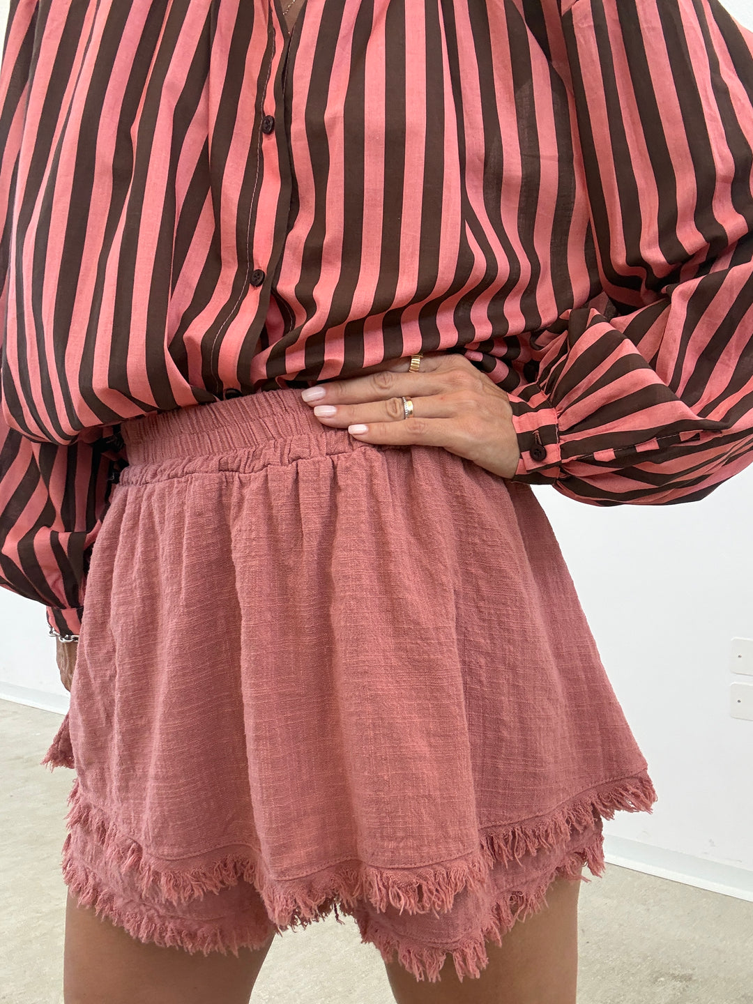 SHORTS GARZA OLD ROSE