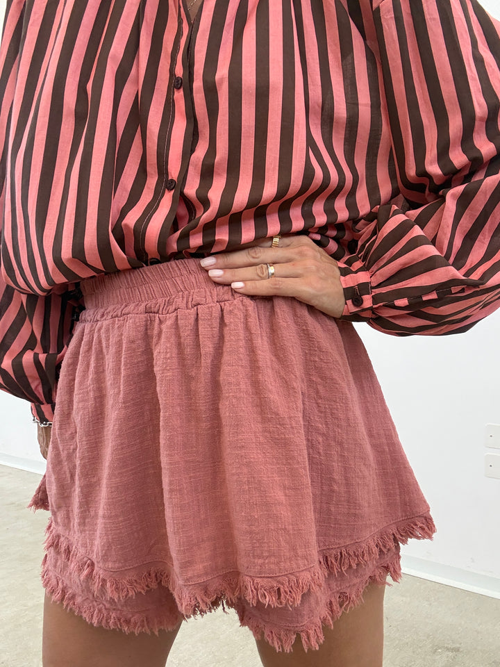 SHORTS GARZA OLD ROSE