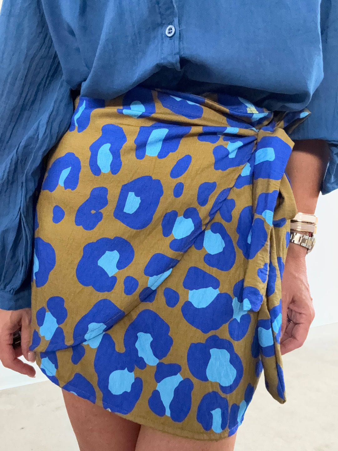MINIGONNA PAREO MACU BLUETTE OLIO