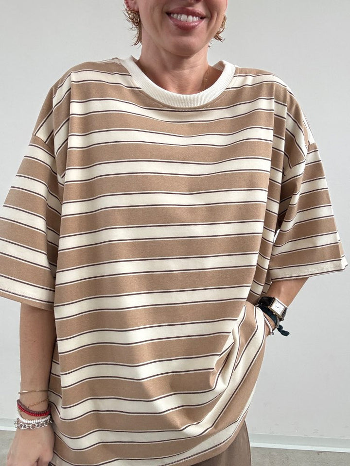 TSHIRT EMILIA RIGHE BEIGE/PANNA;TSHIRT EMILIA RIGHE BEIGE/PANNA;TSHIRT EMILIA RIGHE BEIGE/PANNA;TSHIRT EMILIA RIGHE BEIGE/PANNA;TSHIRT EMILIA RIGHE BEIGE/PANNA;TSHIRT EMILIA RIGHE BEIGE/PANNA