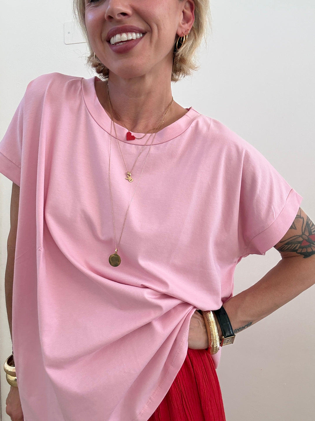 TSHIRT TRACY BASIC PINK