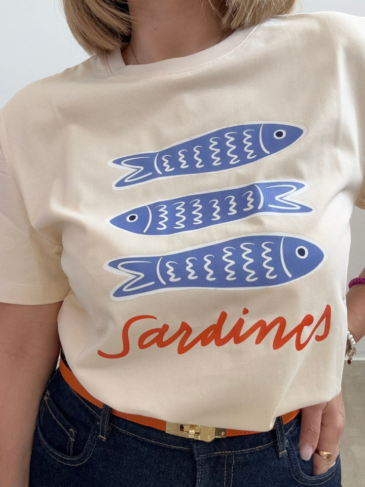 TSHIRT AZUL SARDINES VANIGLIA