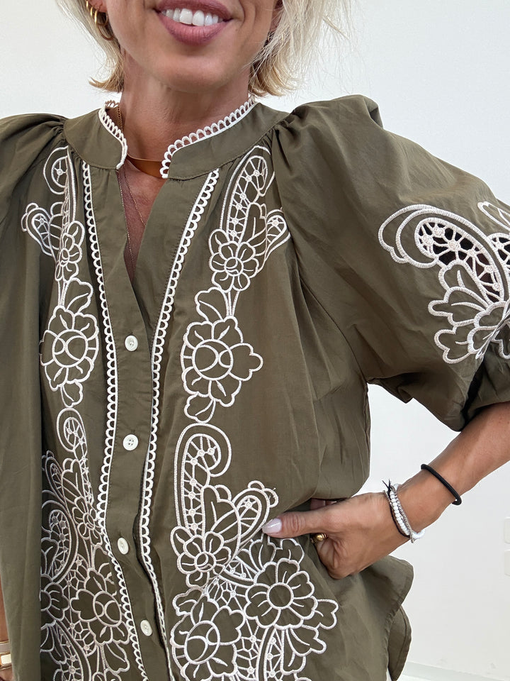 CAMICIA LUISA RICAMO MILI