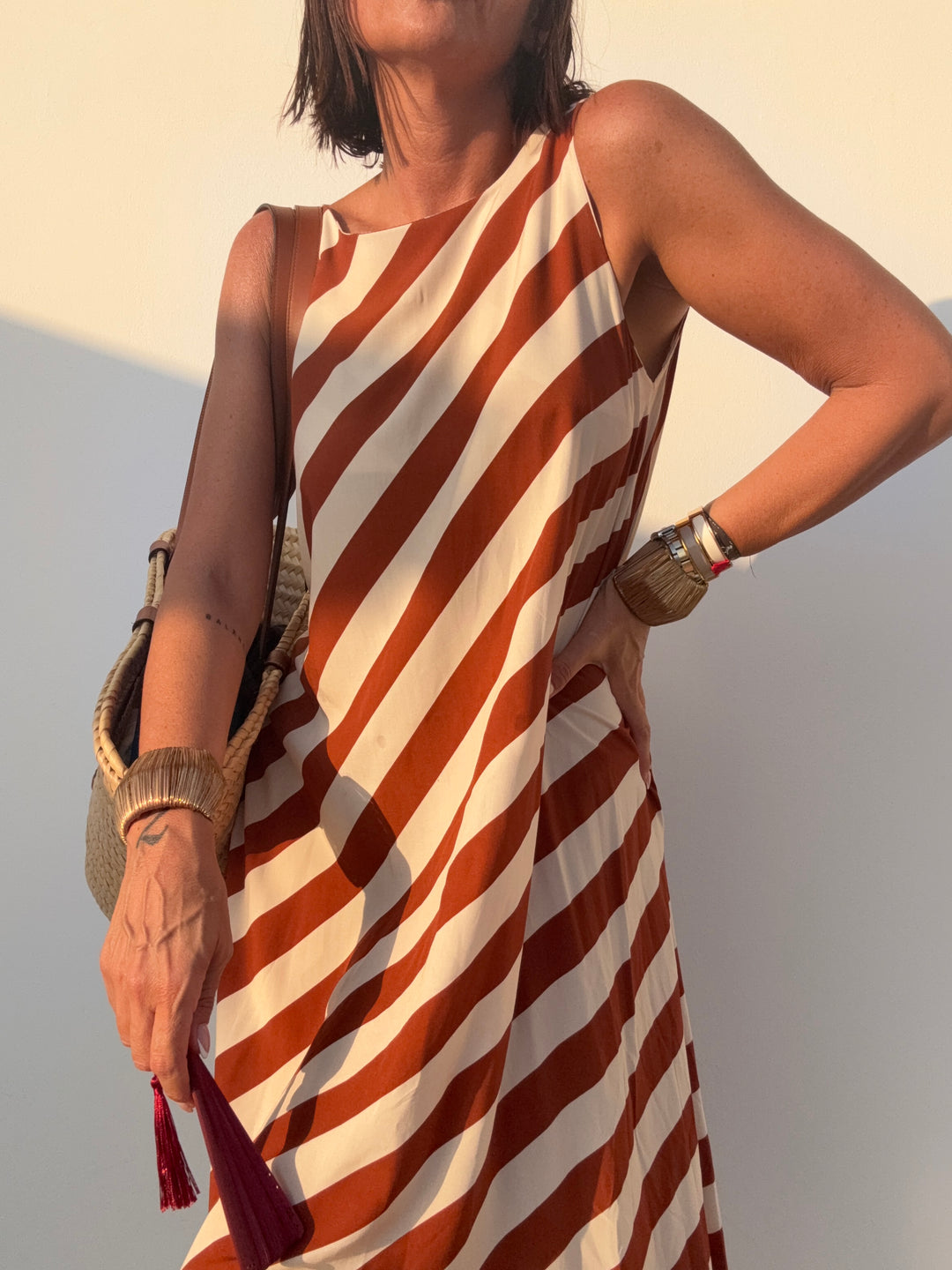 ABITO RIGONI RUST/LATTE