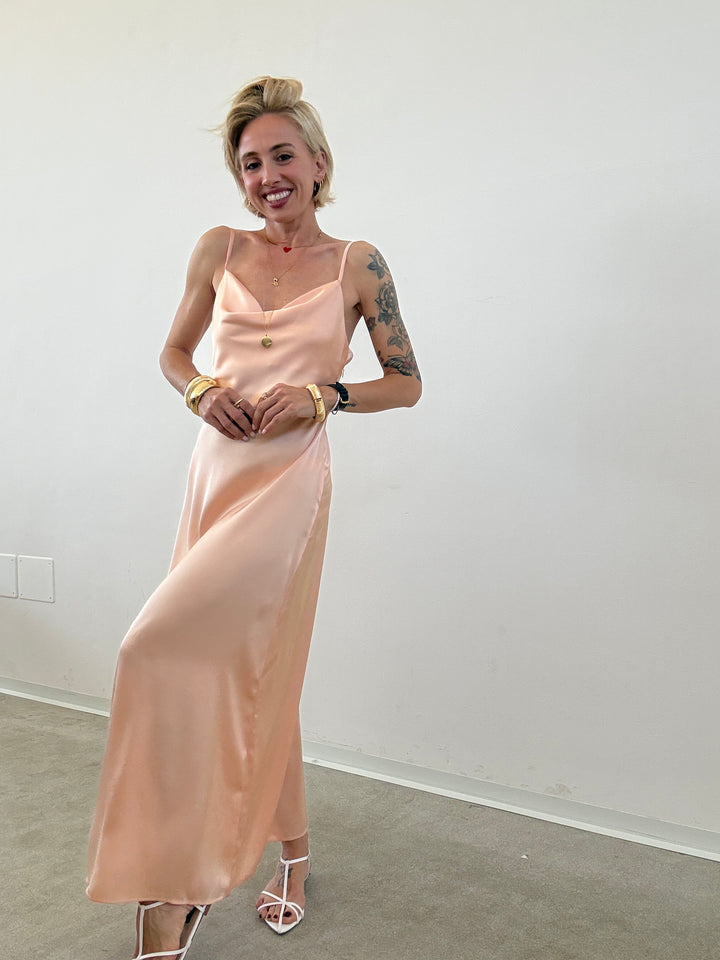 ABITO VANINA SATIN PESCA