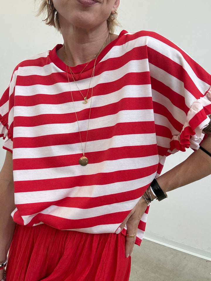 TS LUISELLA RIGHE ROSSE