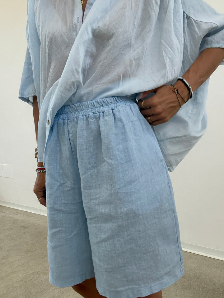 BERMUDA LINO CELESTE