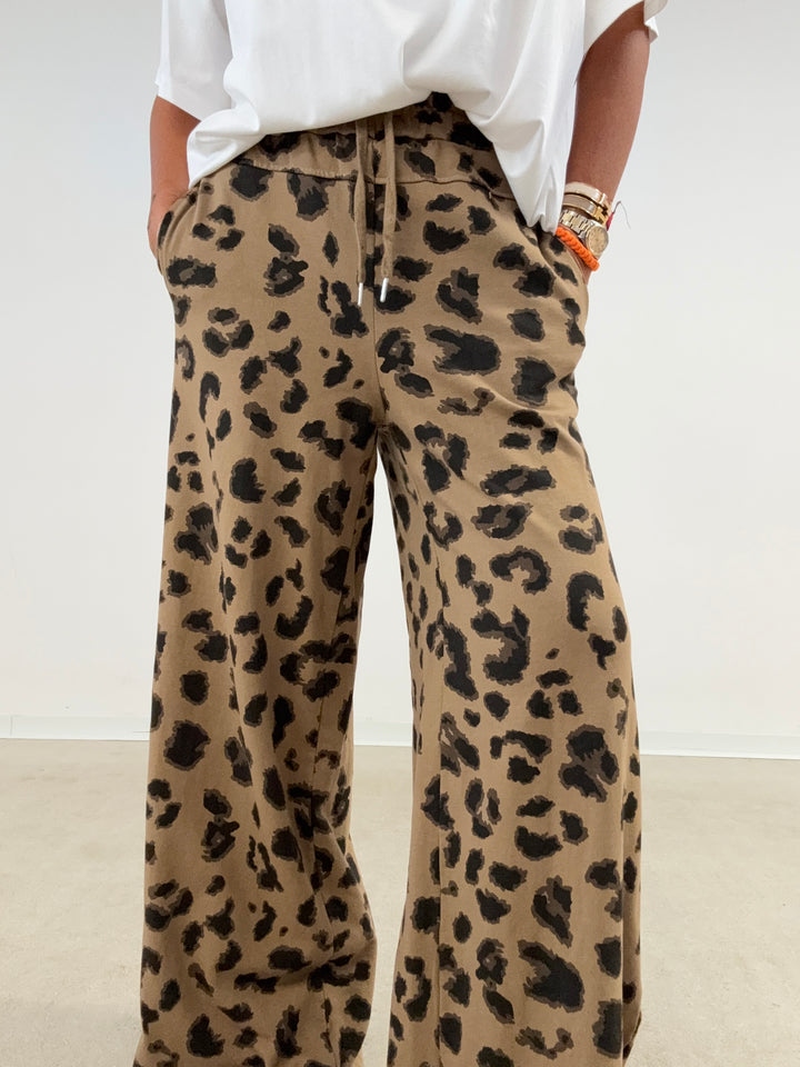 PANTA JOGGER PALAZZO MACU BISCOTTO