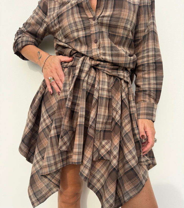 GONNA TARTAN CAMEL