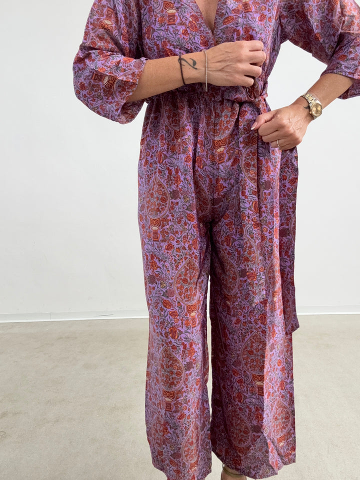 JUMPSUIT DELHI VIOLA/RUST
