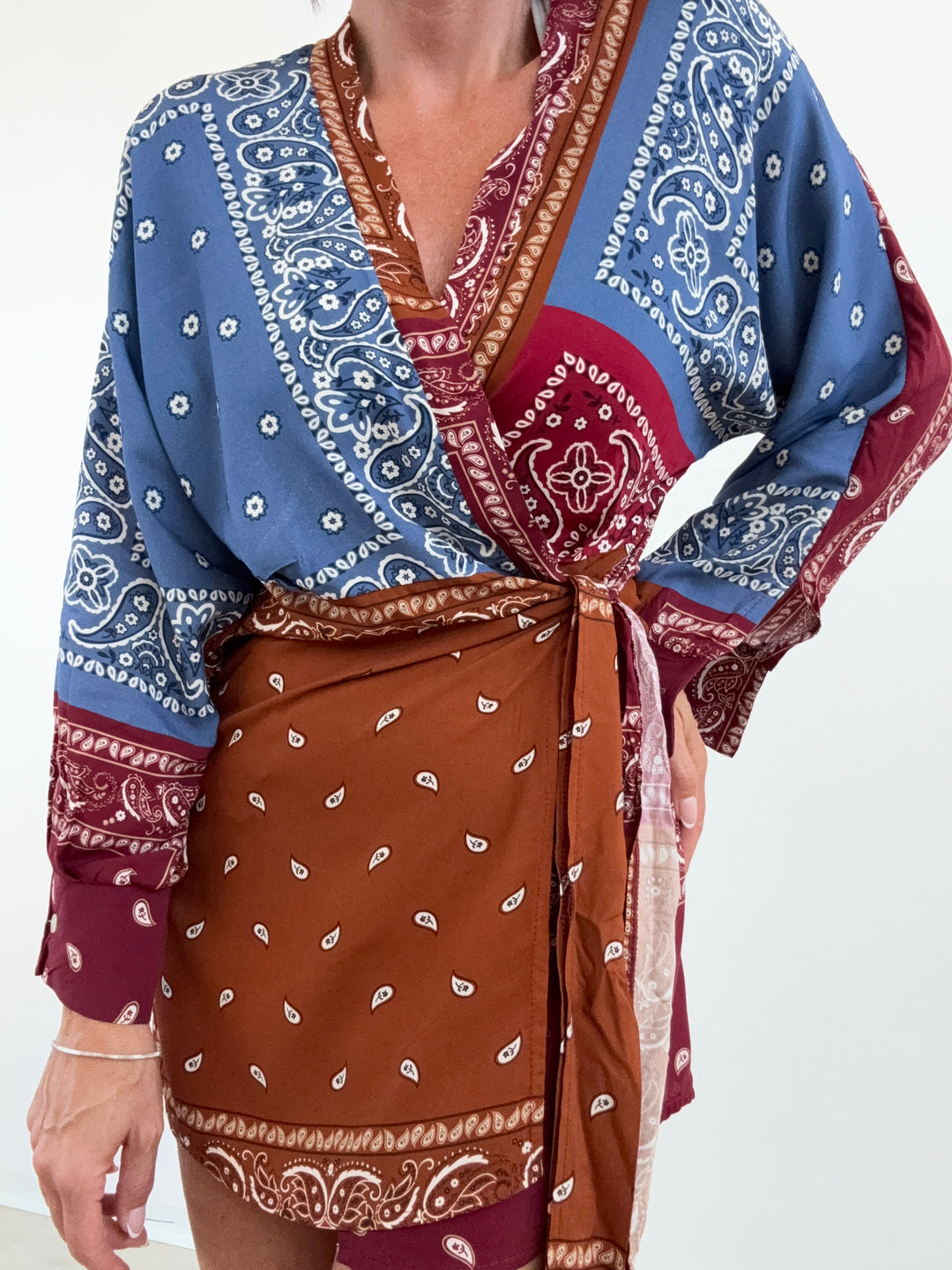 ABITO PORTAFOGLIO MIX BANDANA RUGGINE