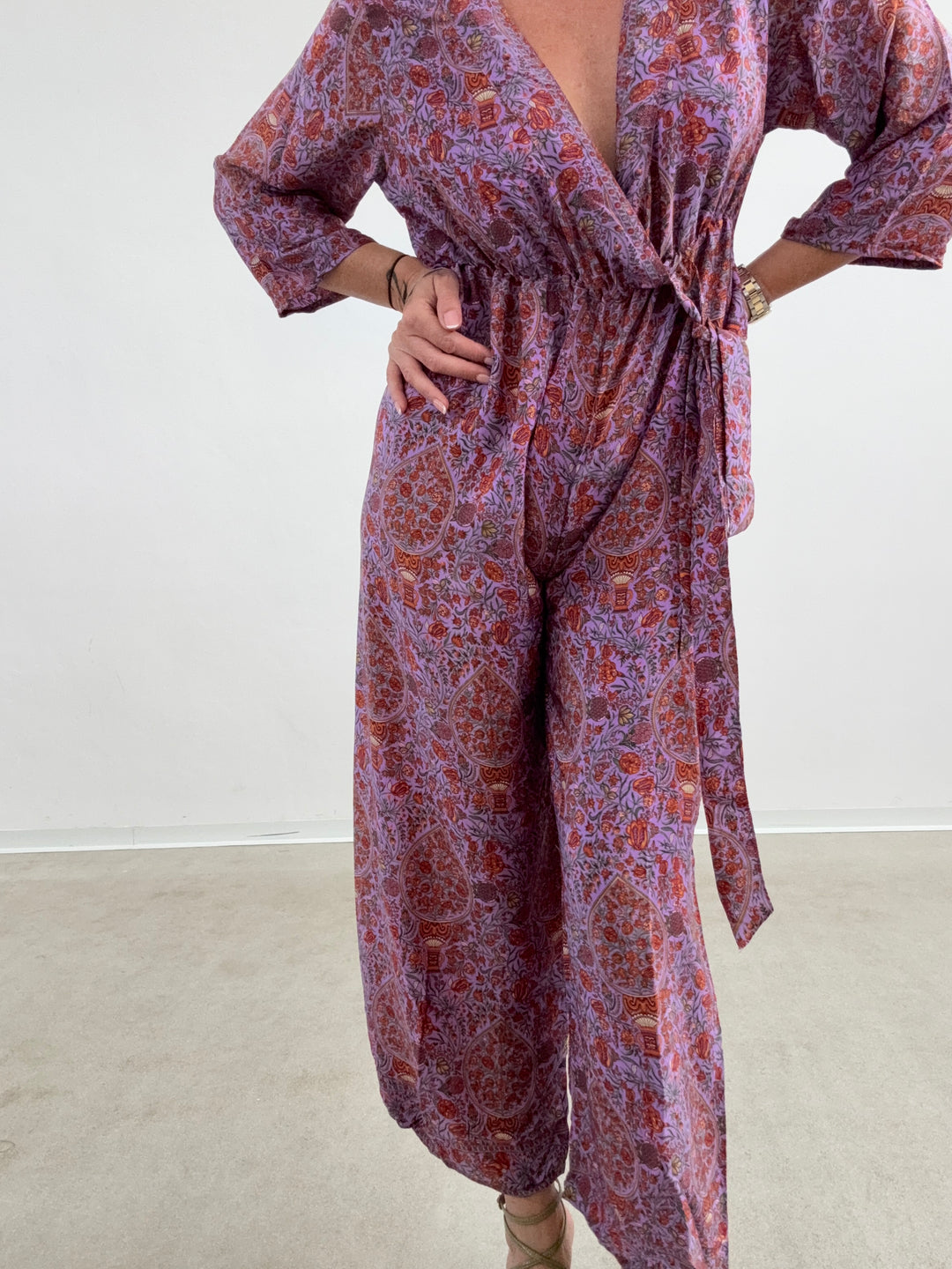 JUMPSUIT DELHI VIOLA/RUST