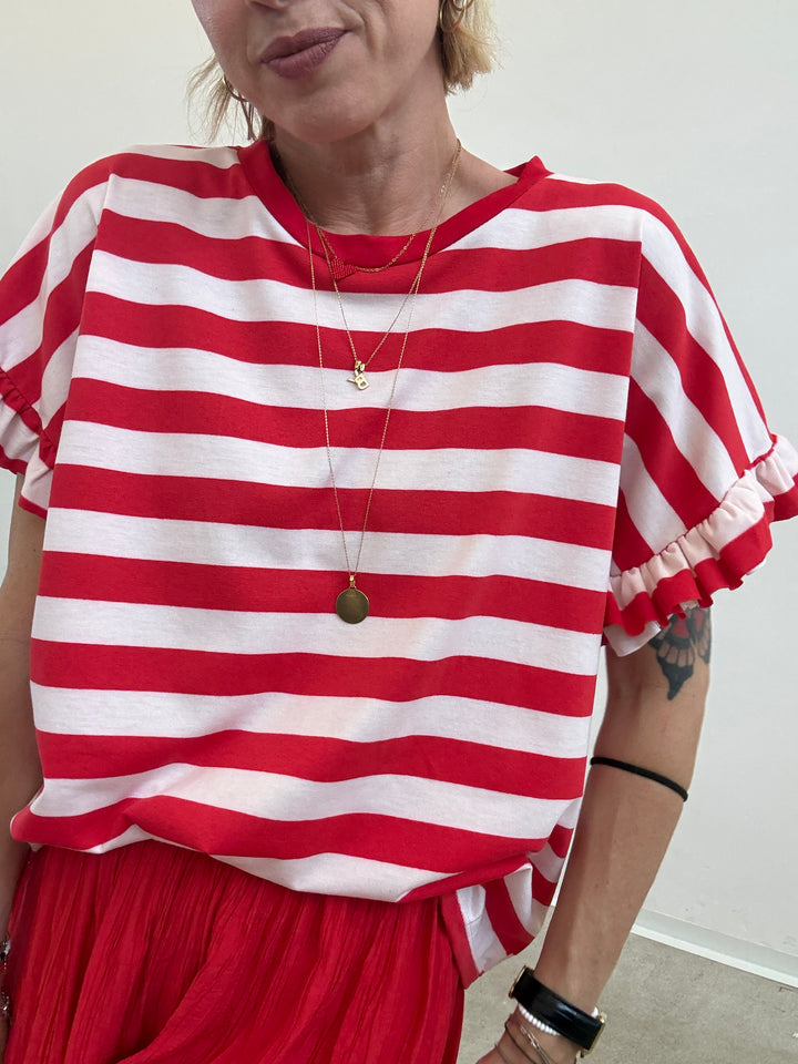 TS LUISELLA RIGHE ROSSE