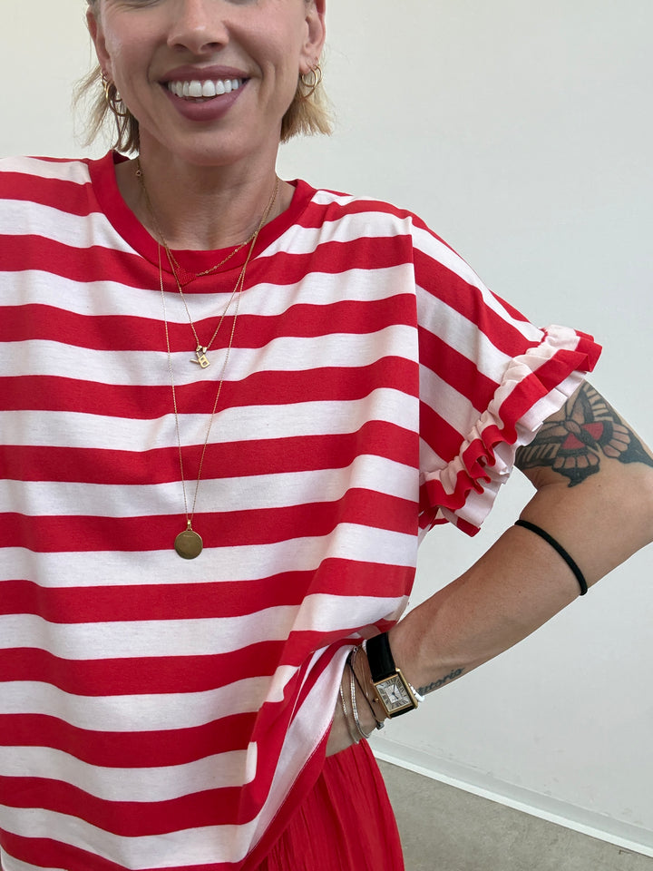 TS LUISELLA RIGHE ROSSE