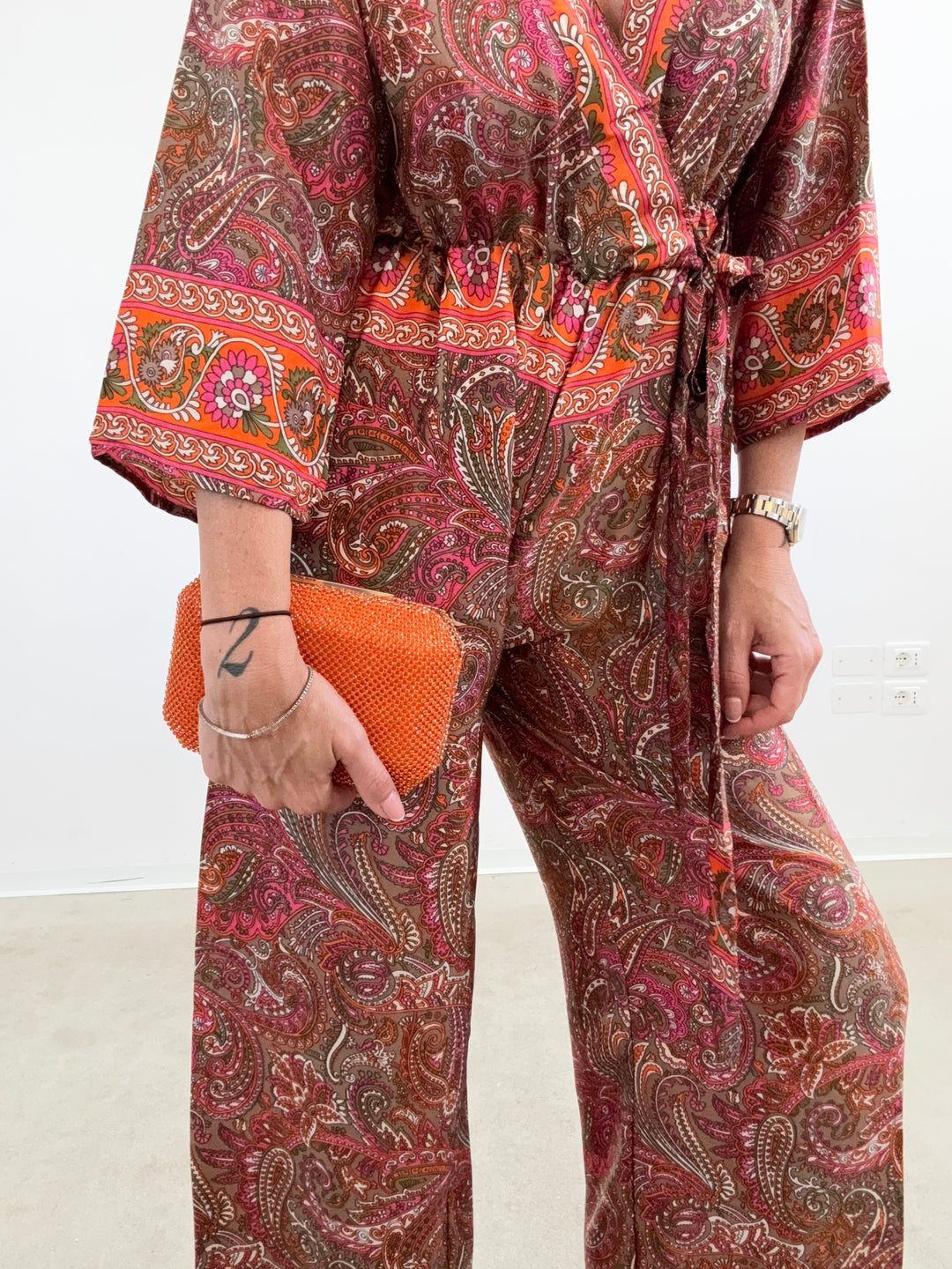 JUMPSUIT DELHI PINK/ORANGE