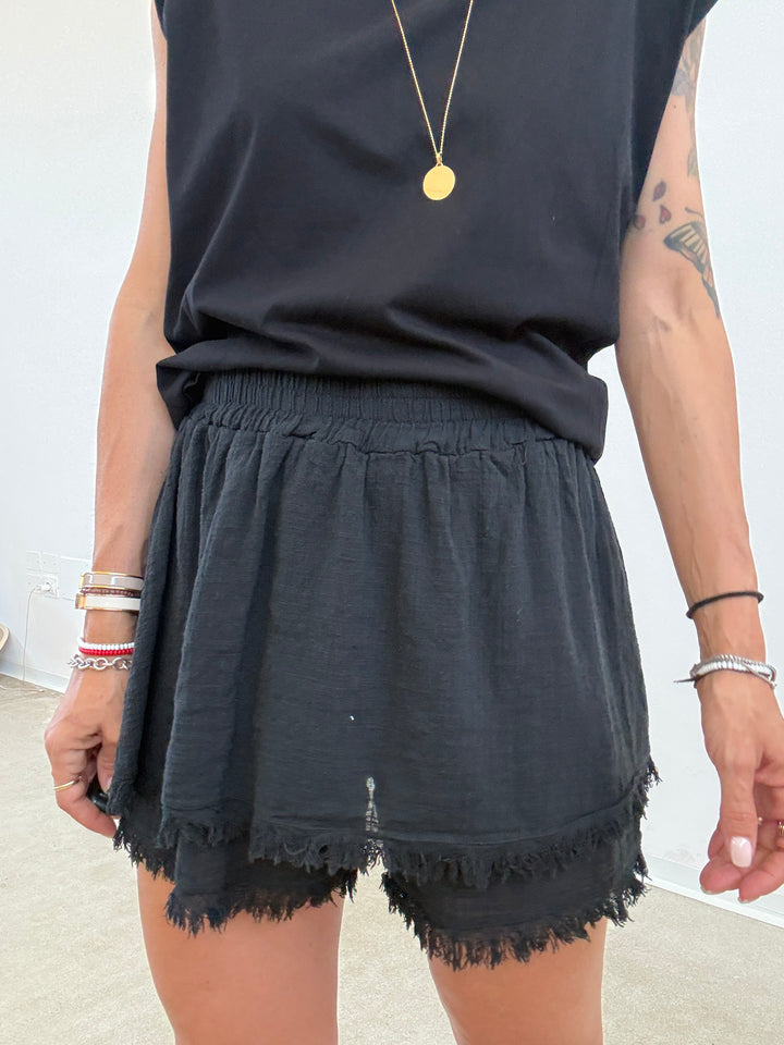 SHORTS GARZA NERO