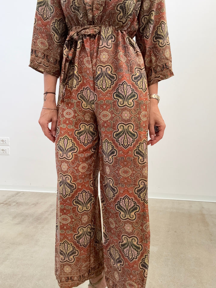 JUMPSUIT DELHI BRUCIATO/NERO
