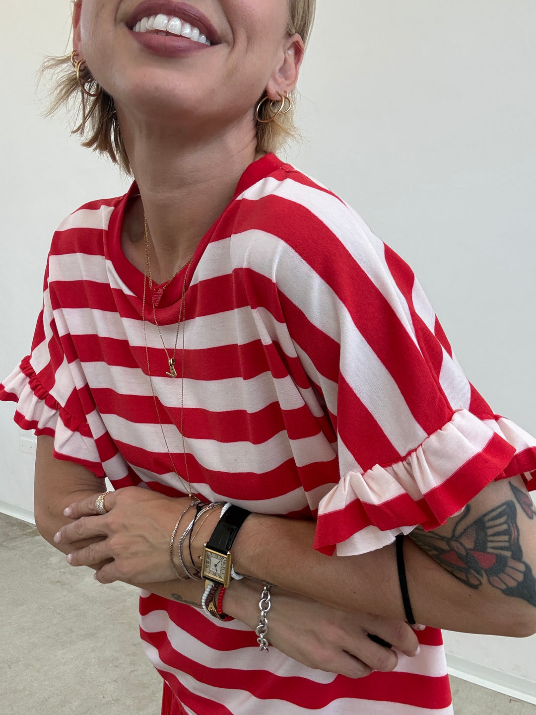 TS LUISELLA RIGHE ROSSE