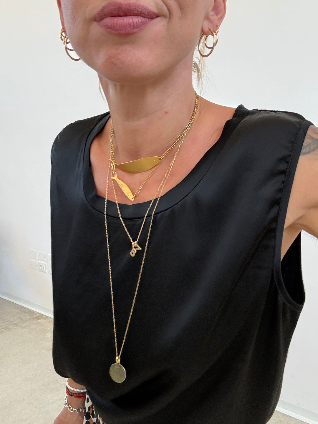 CANOTTA SATIN NERO