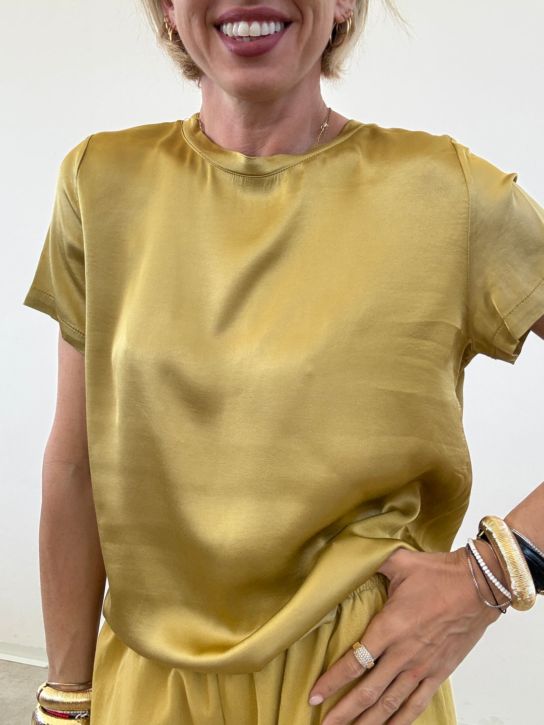 TSHIRT BETTA SATIN OLIO