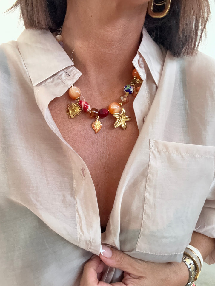 COLLANA PIETRE MULTICOLOR
