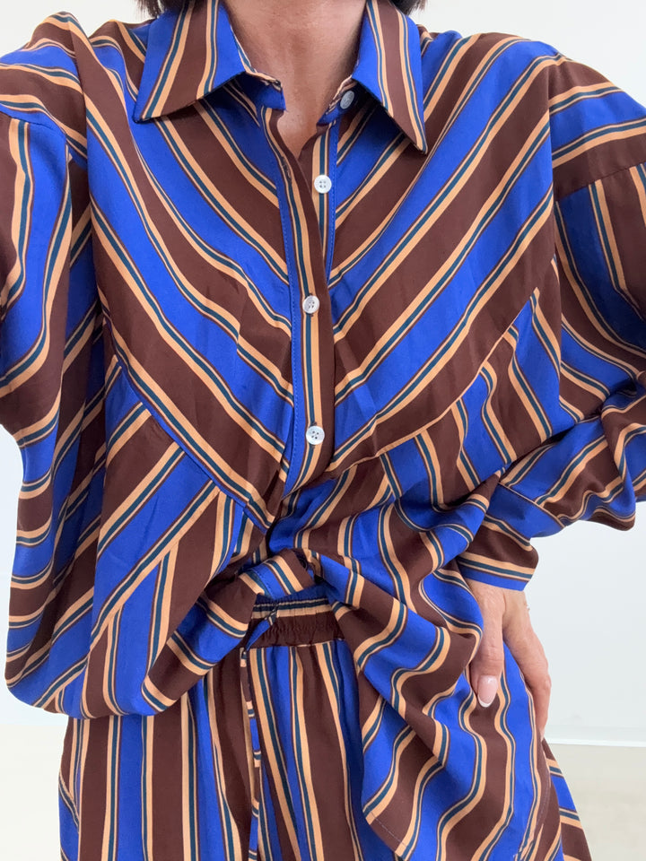 CAMICIA RIGHE MIX MORO