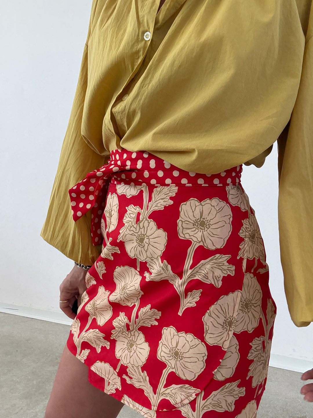 CAMICIA MUSSOLA SENAPE