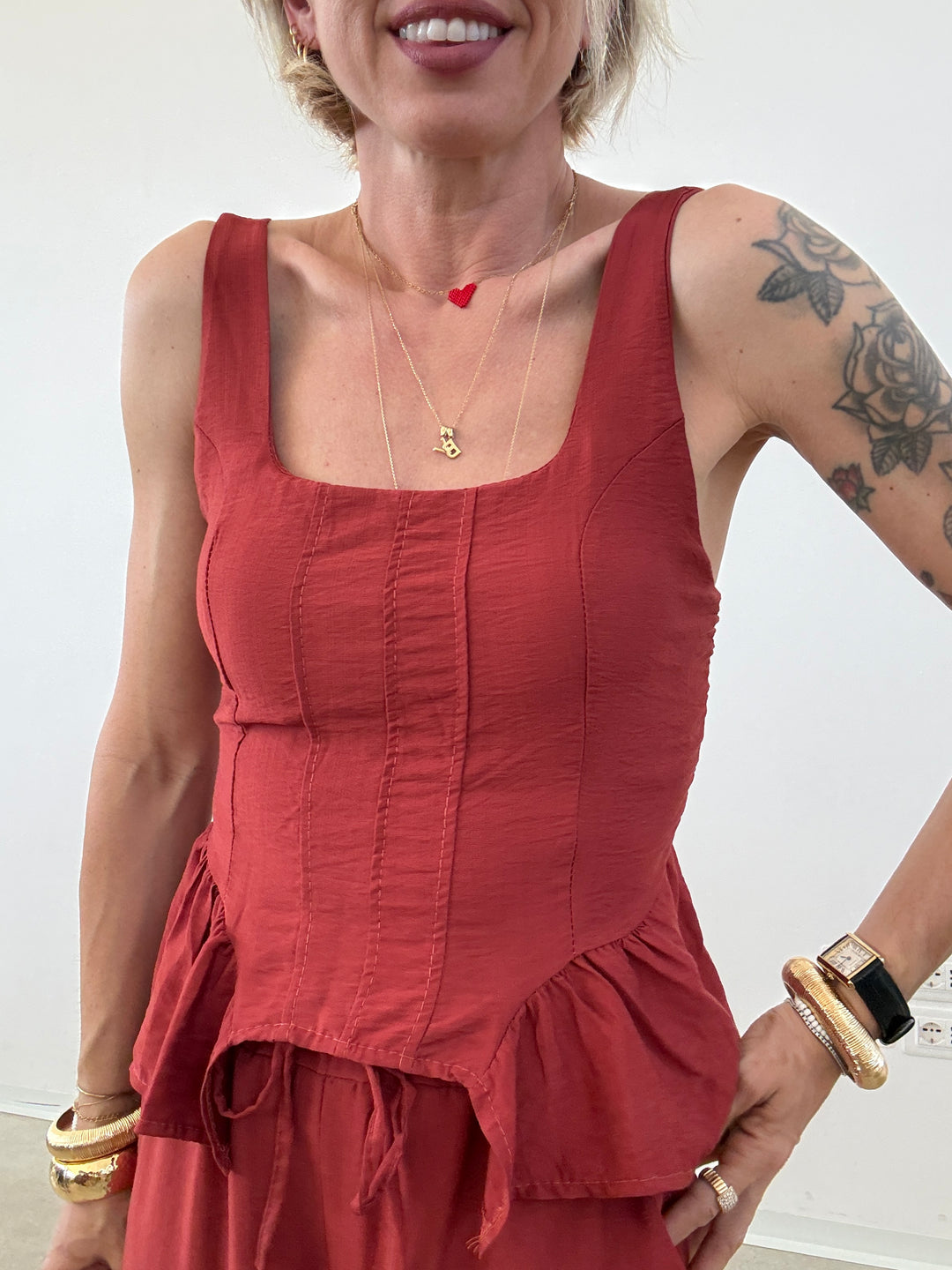 SET POLINA ROSSO COCCIO