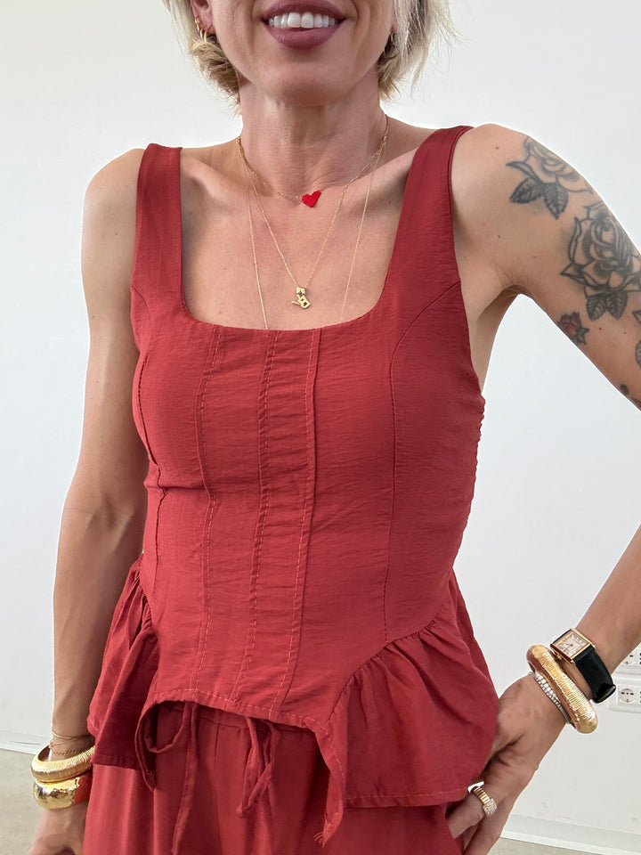 SET POLINA ROSSO COCCIO