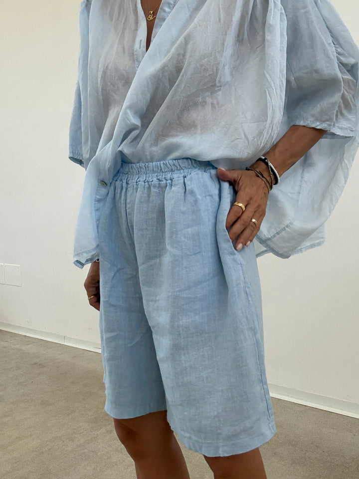 BERMUDA LINO CELESTE