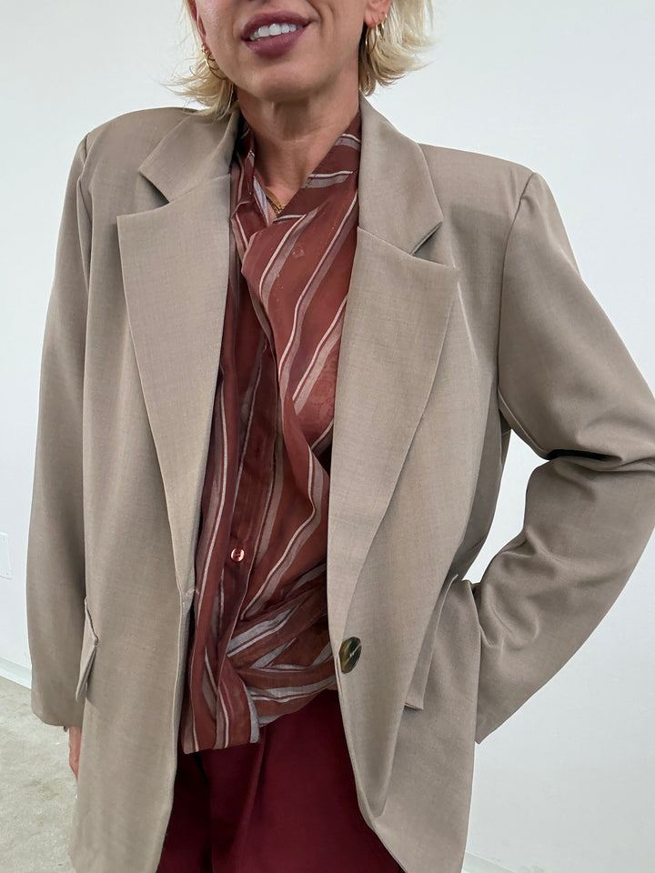 GIACCA ROBERTA TAUPE