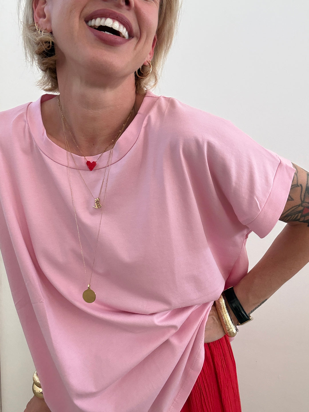 TSHIRT TRACY BASIC PINK