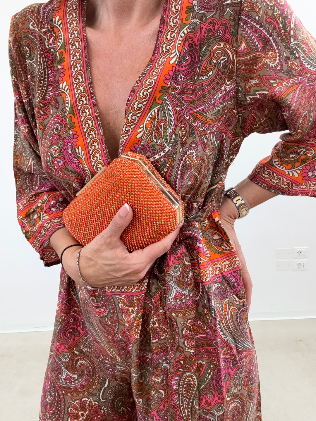 JUMPSUIT DELHI PINK/ORANGE