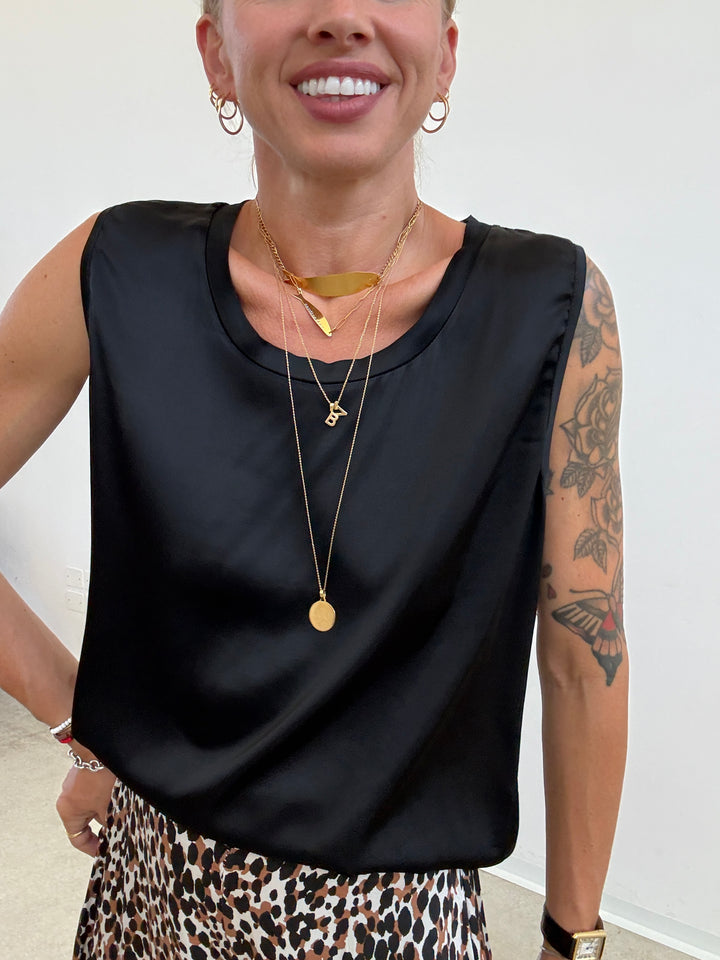 CANOTTA SATIN NERO