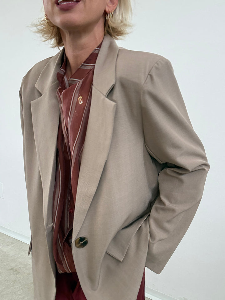 GIACCA ROBERTA TAUPE