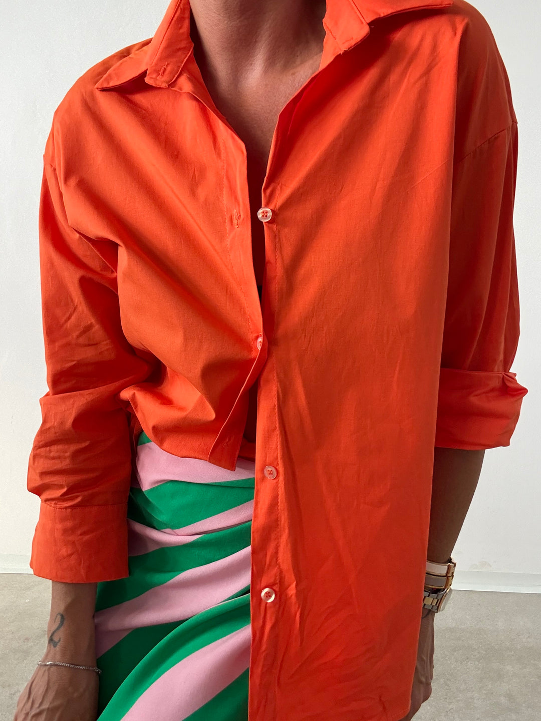 CAMICIA BASIC ARANCIONE